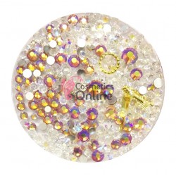 Decor pentru unghii 3D mixt CMX42 Piersica